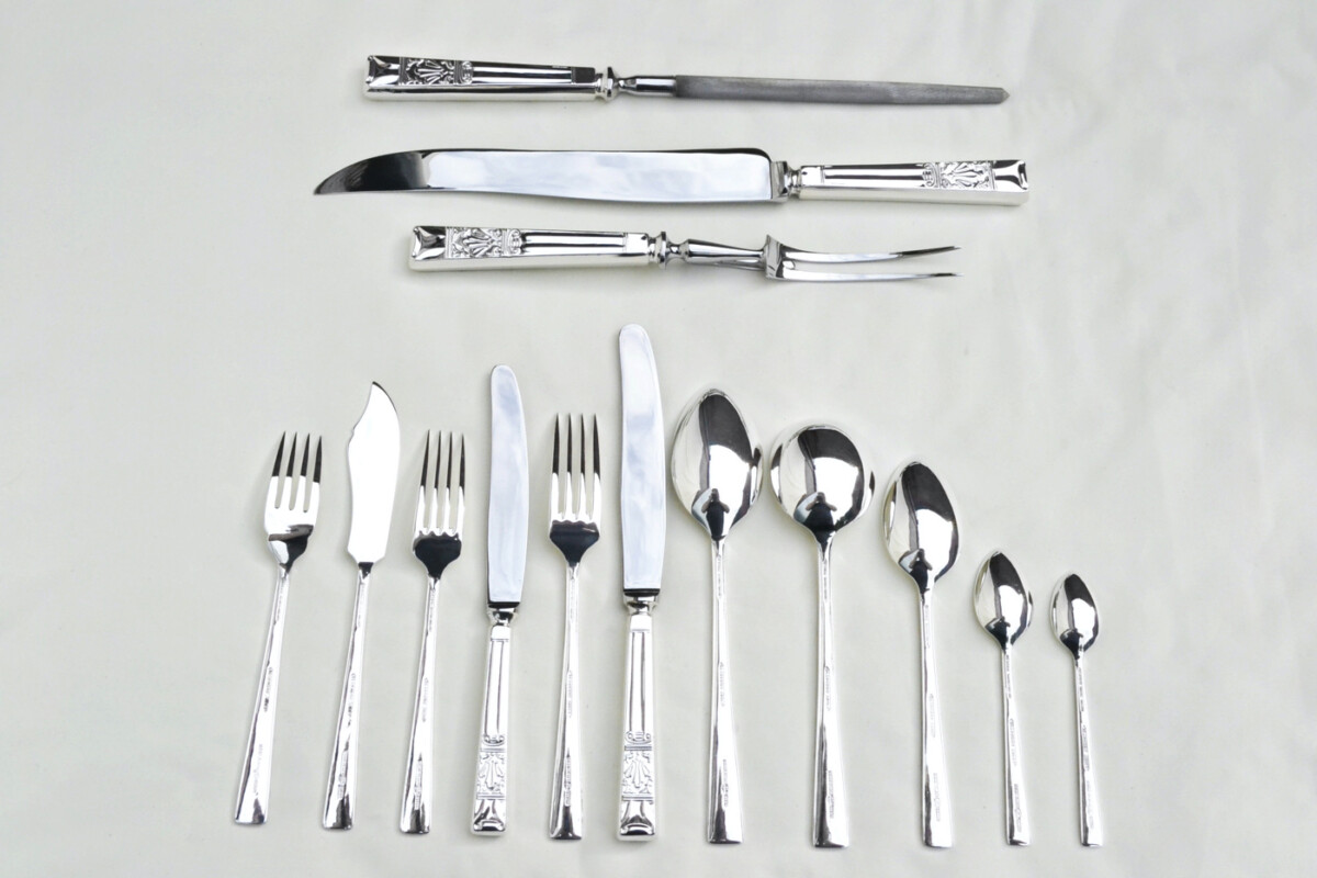 Antique Silver Plated Canteen 5 - Image 6
