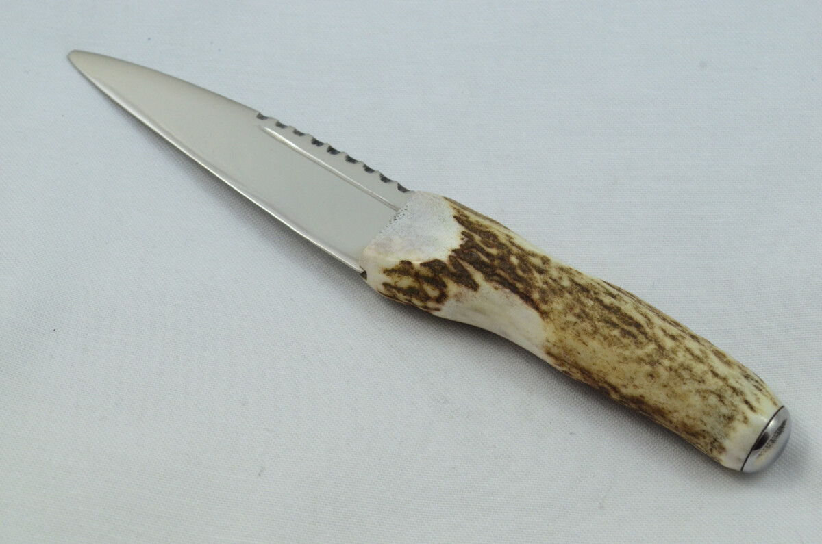 A Fantastic Genuine Carbon Steel Stag Horn Antler Handle Sgian Dubh Sheffield England - Image 3