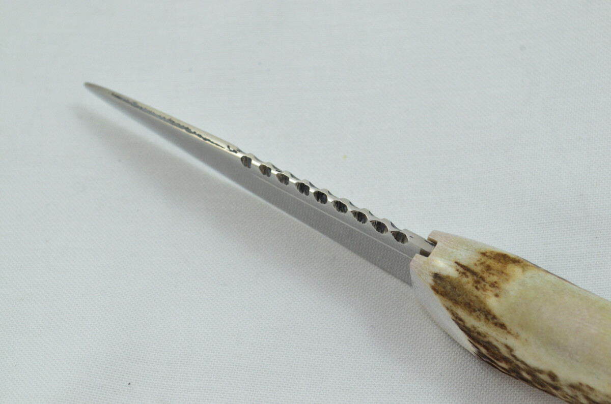 A Fantastic Genuine Carbon Steel Stag Horn Antler Handle Sgian Dubh Sheffield England - Image 6