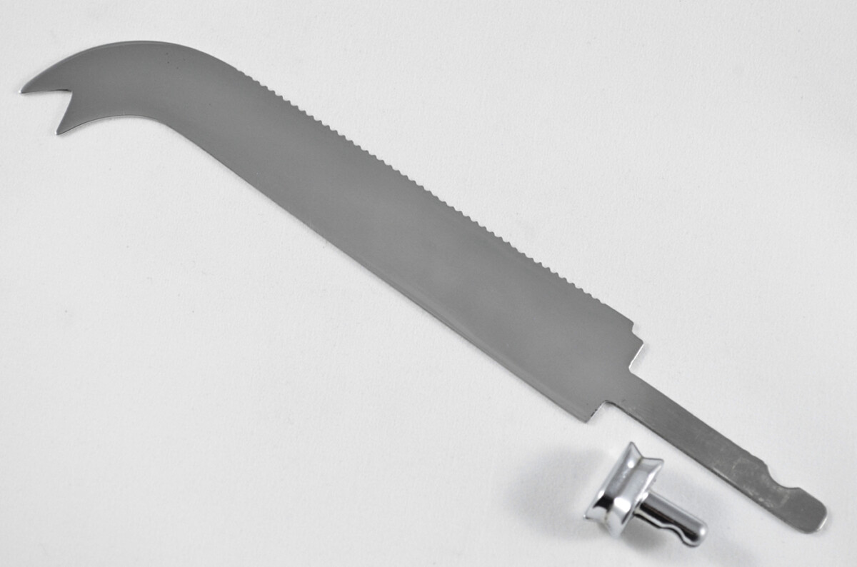 Stamped Sheffield Made Stainless Steel Large Cheese Knife Blade with Bolster - Image 2