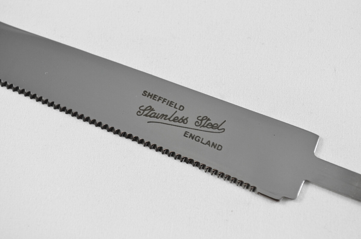 Stamped Sheffield Made Stainless Steel Large Cheese Knife Blade with Bolster - Image 3