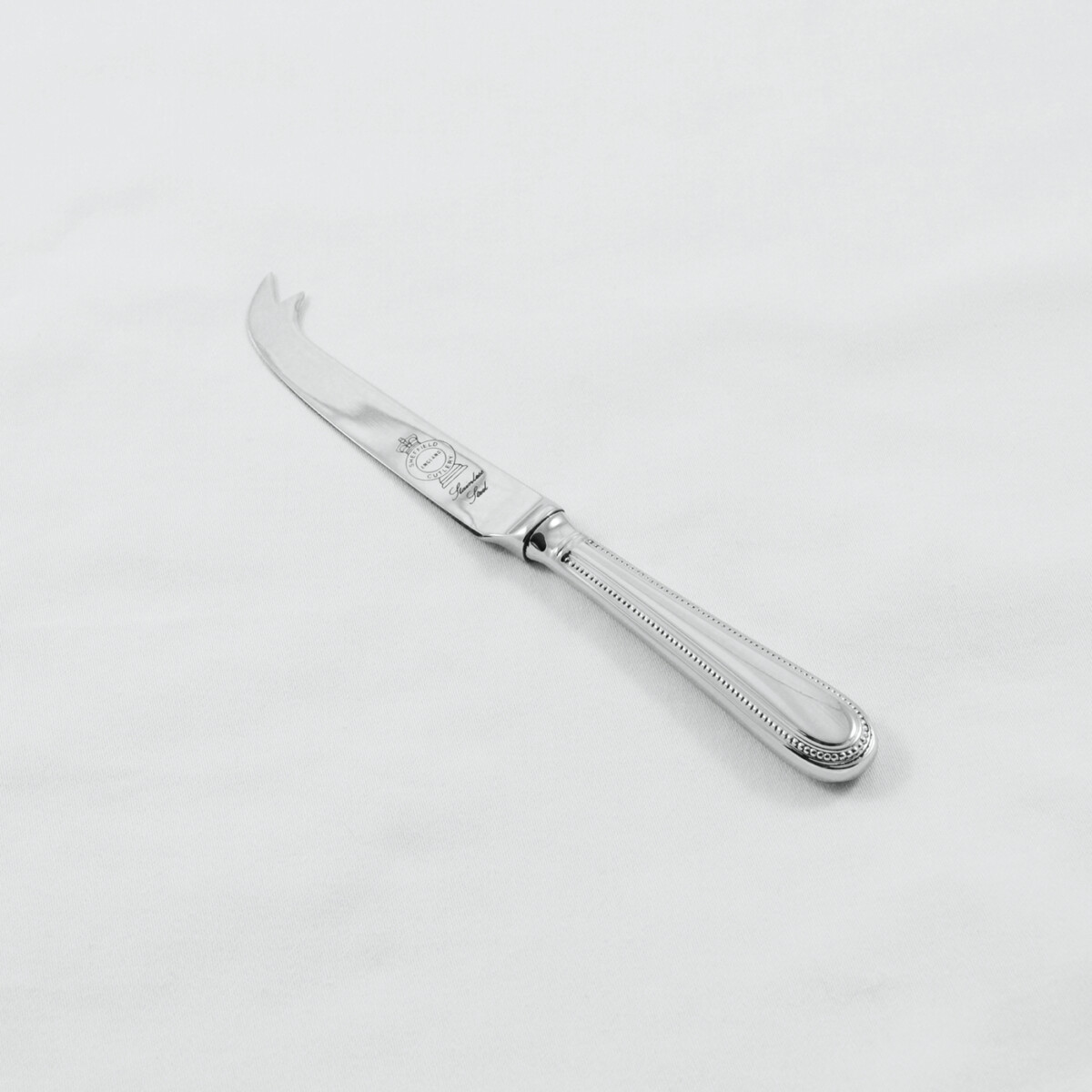 A Bead Pattern Stainless Steel Cheese Knife Gift Boxed And Engraved 'Sheffield, England' - Image 2