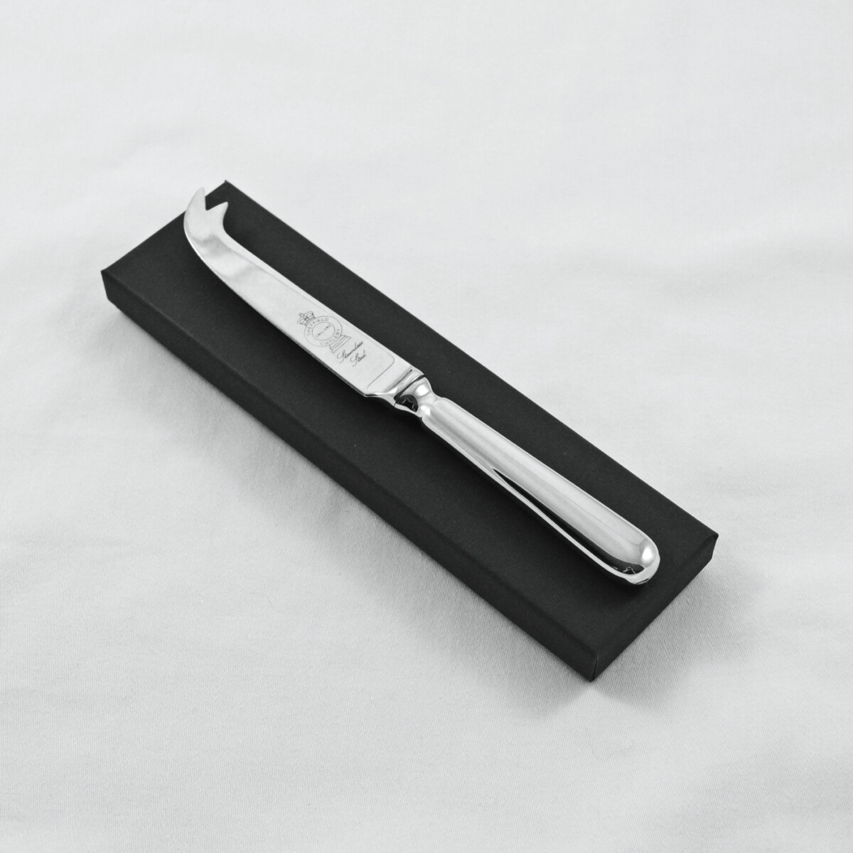 A Baguette Stainless Steel Cheese Knife Gift Boxed And Engraved 'Sheffield, England'