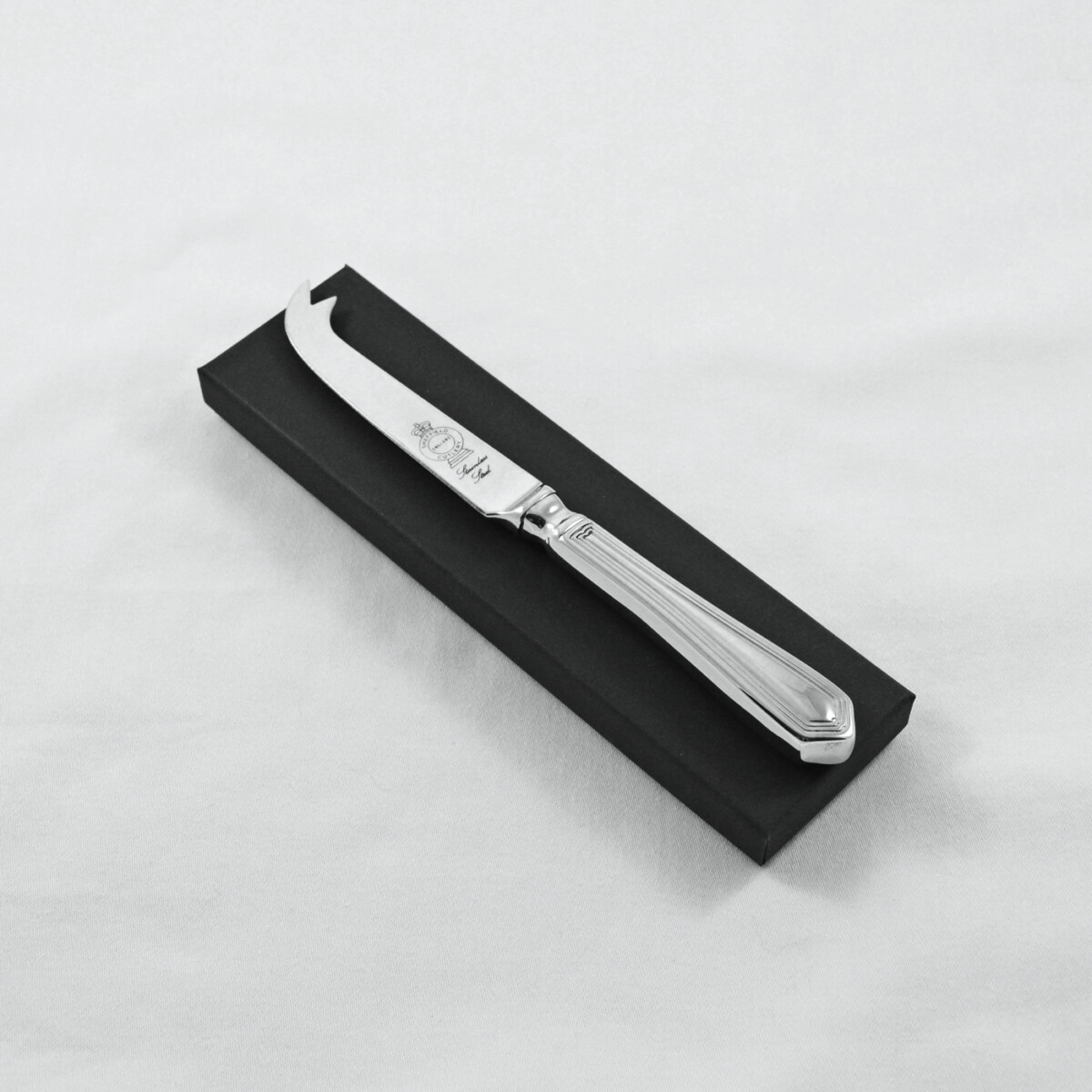 A Chester Pattern Stainless Steel Cheese Knife Gift Boxed And Engraved 'Sheffield, England'