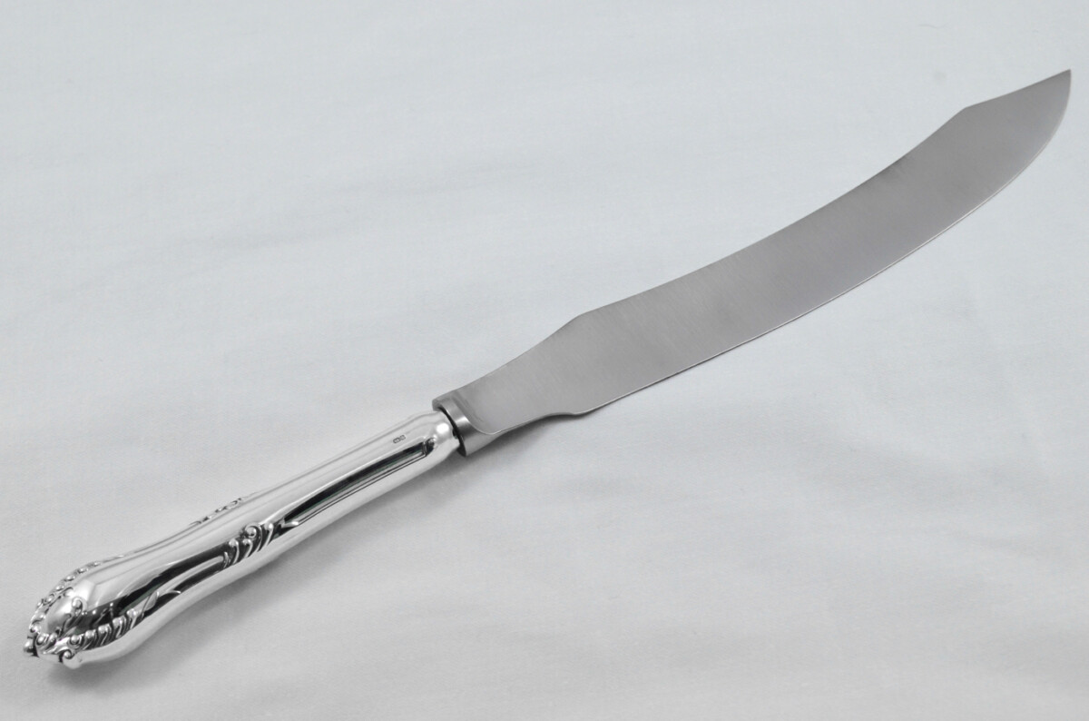 James Dixon & Sons Rare Sheffield Sterling Silver Handled 3 Piece Carving Set Chesterfield Pattern 1977 - Image 13