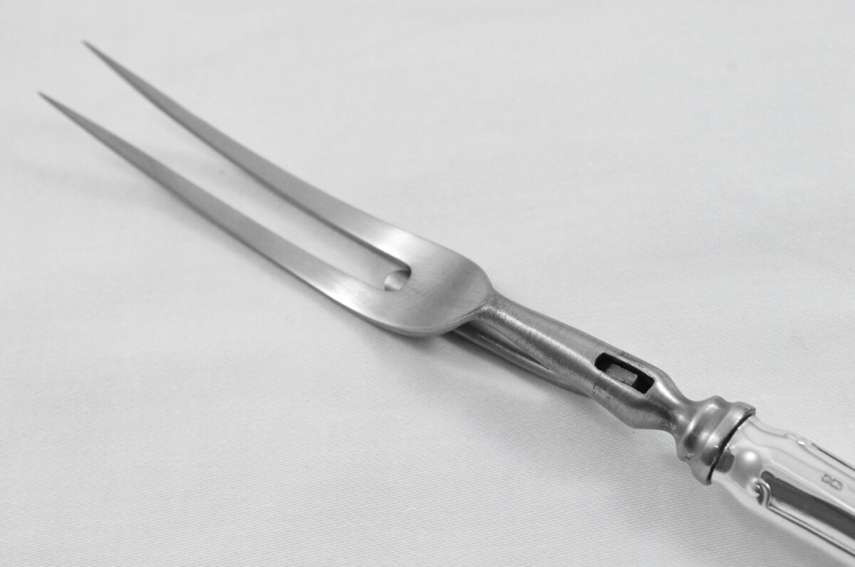 James Dixon & Sons Rare Sheffield Sterling Silver Handled 3 Piece Carving Set Chesterfield Pattern 1977 - Image 11