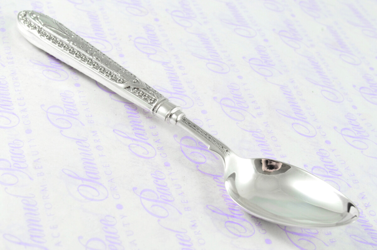A Rare & Unique Sterling Silver Antique 3 Piece Child's Set - Private Pattern Birmingham Assayed 1885 - Image 11