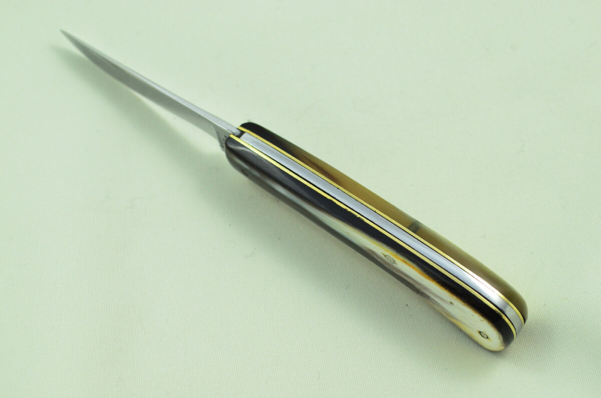 Christopher Johnson Sheffield Made 1 Bladed Buffalo Horn Scaled Pen Knife - Image 5