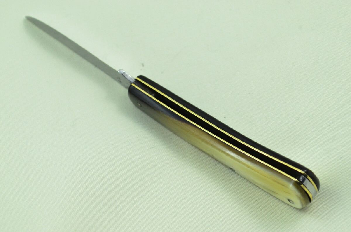Christopher Johnson Sheffield Made 1 Bladed Buffalo Horn Scaled Pen Knife - Image 6