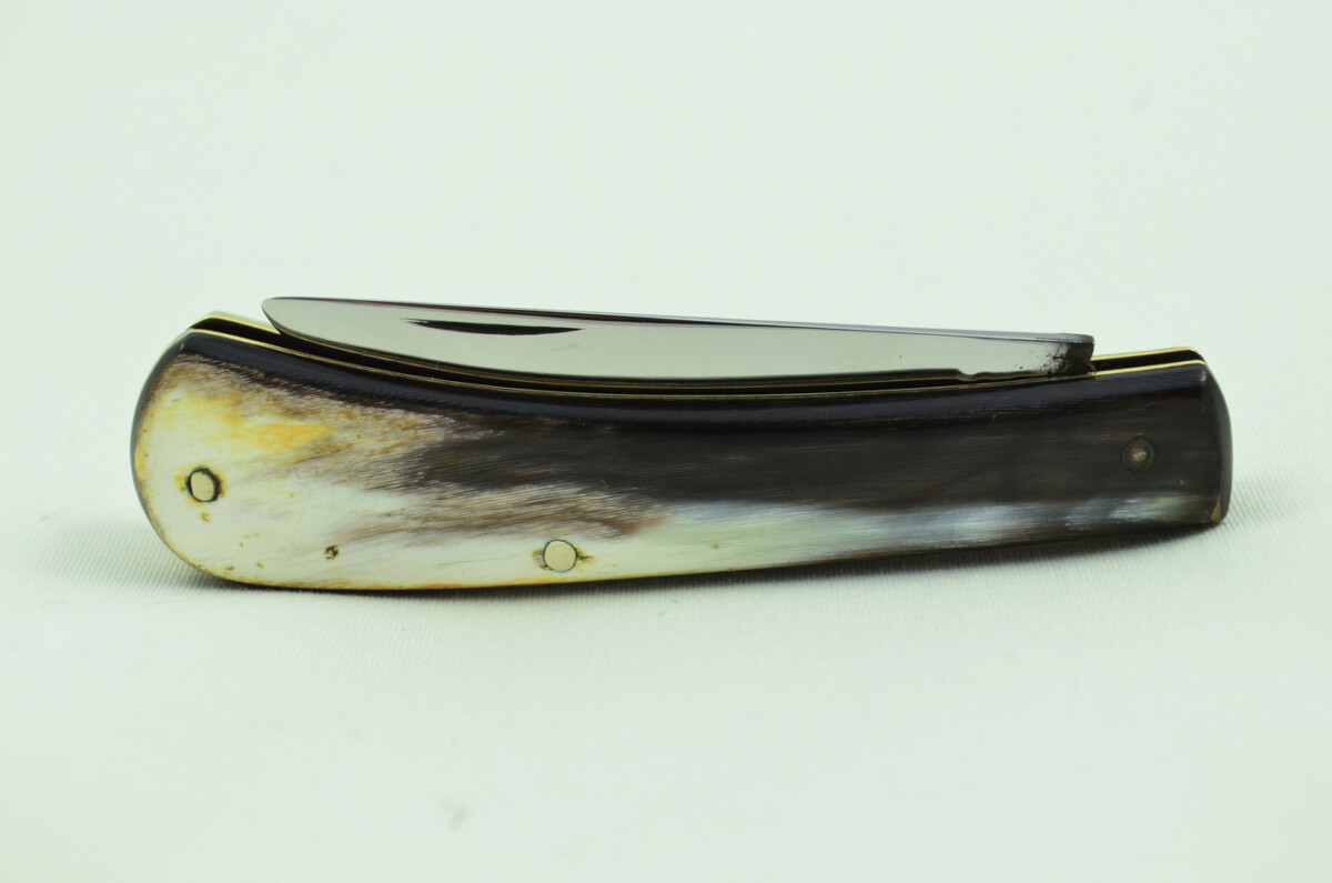 Christopher Johnson Sheffield Made 1 Bladed Buffalo Horn Scaled Pen Knife - Image 7