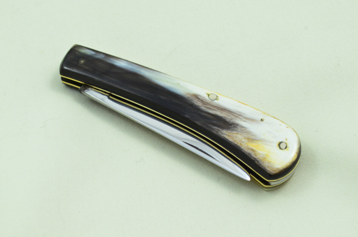 Christopher Johnson Sheffield Made 1 Bladed Buffalo Horn Scaled Pen Knife - Image 8