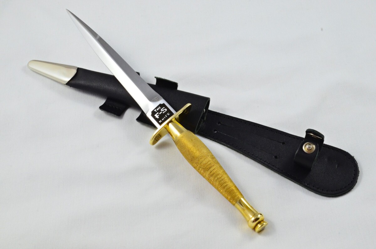 2025 Fairbairn Sykes First Pattern Brass Handle Bright Blade Commando Knife Made in Sheffield England