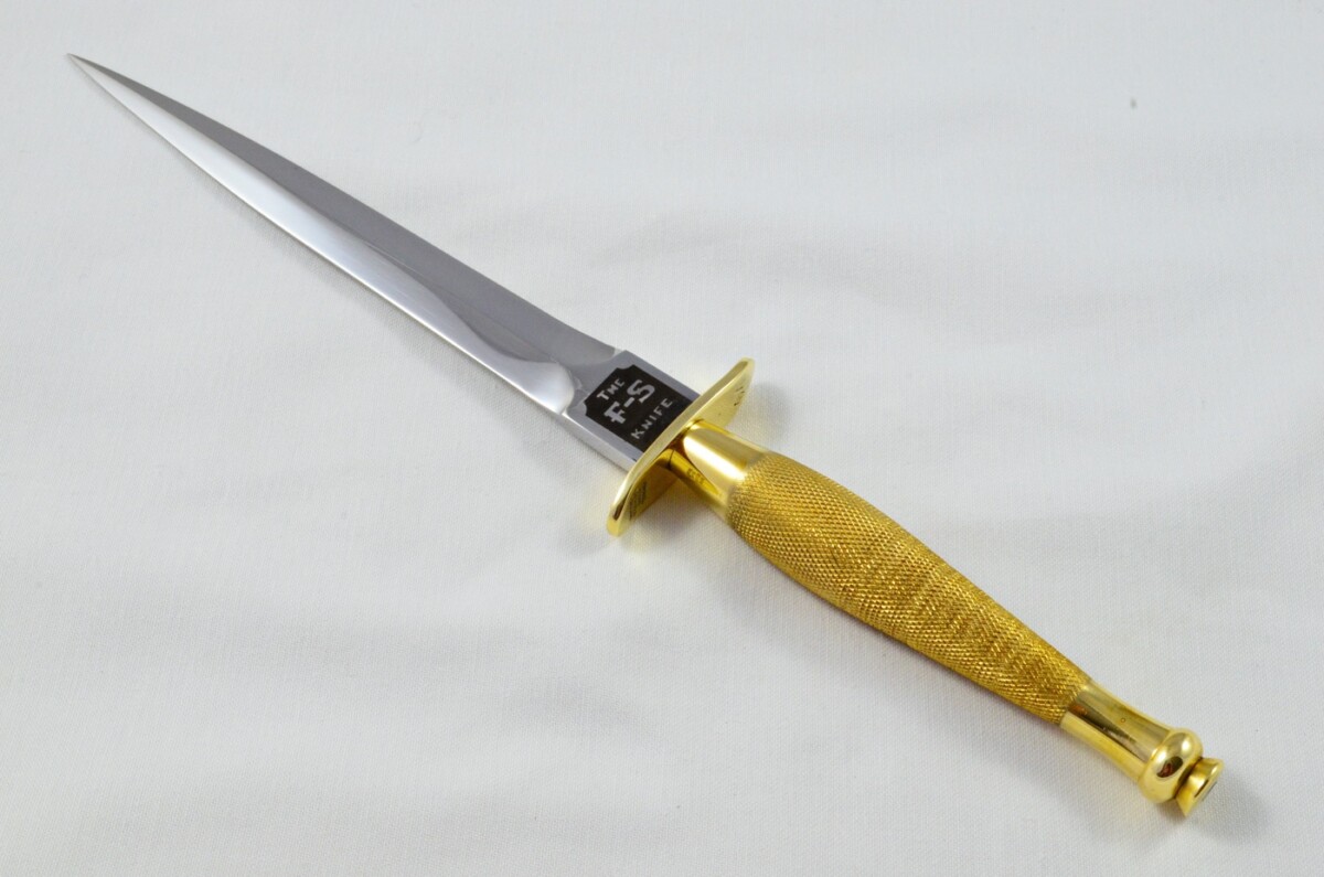 2025 Fairbairn Sykes First Pattern Brass Handle Bright Blade Commando Knife Made in Sheffield England - Image 4