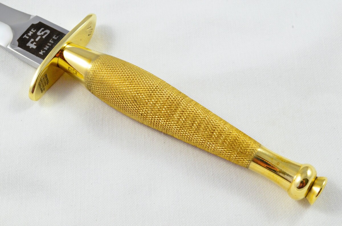 2025 Fairbairn Sykes First Pattern Brass Handle Bright Blade Commando Knife Made in Sheffield England - Image 6