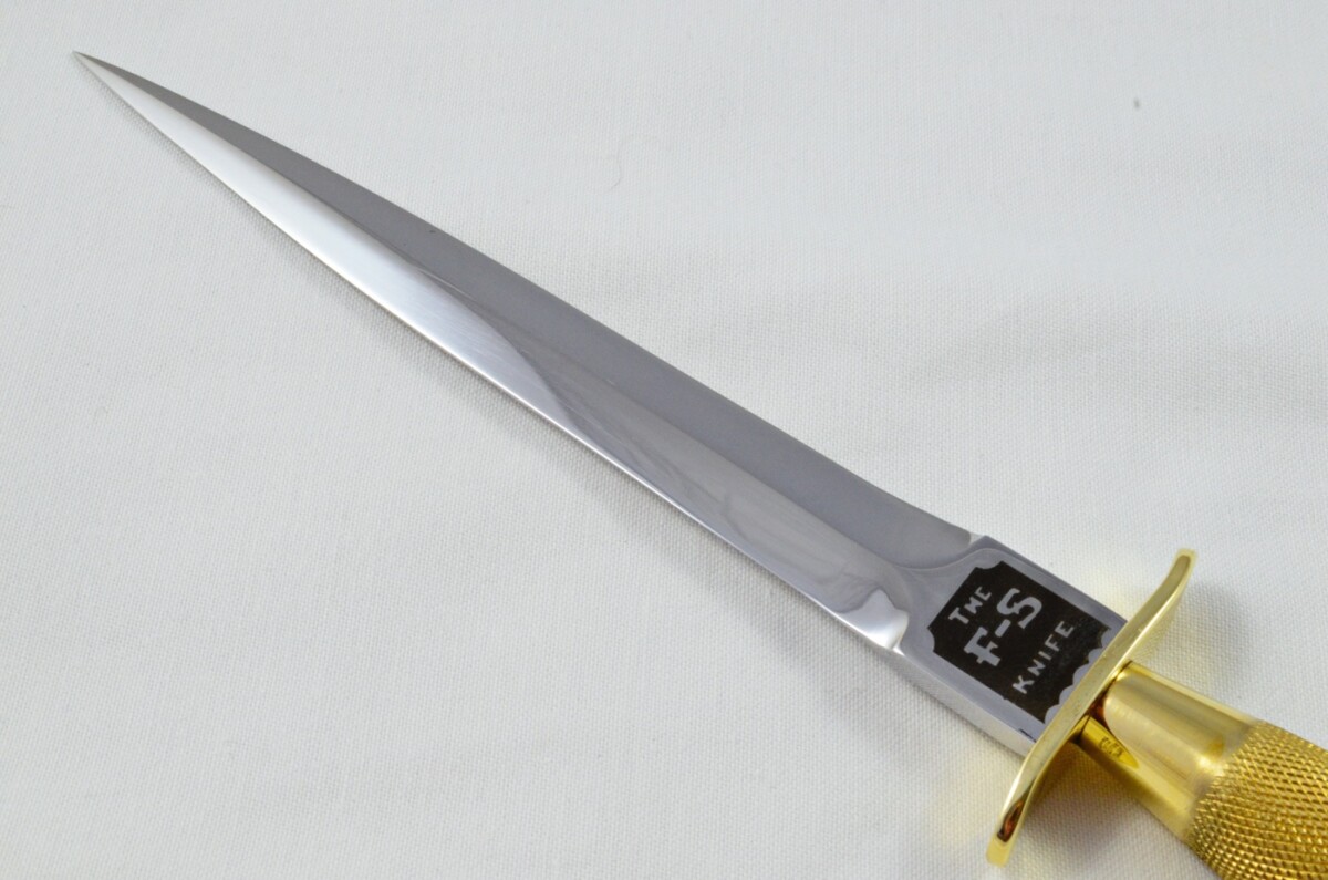 2025 Fairbairn Sykes First Pattern Brass Handle Bright Blade Commando Knife Made in Sheffield England - Image 7