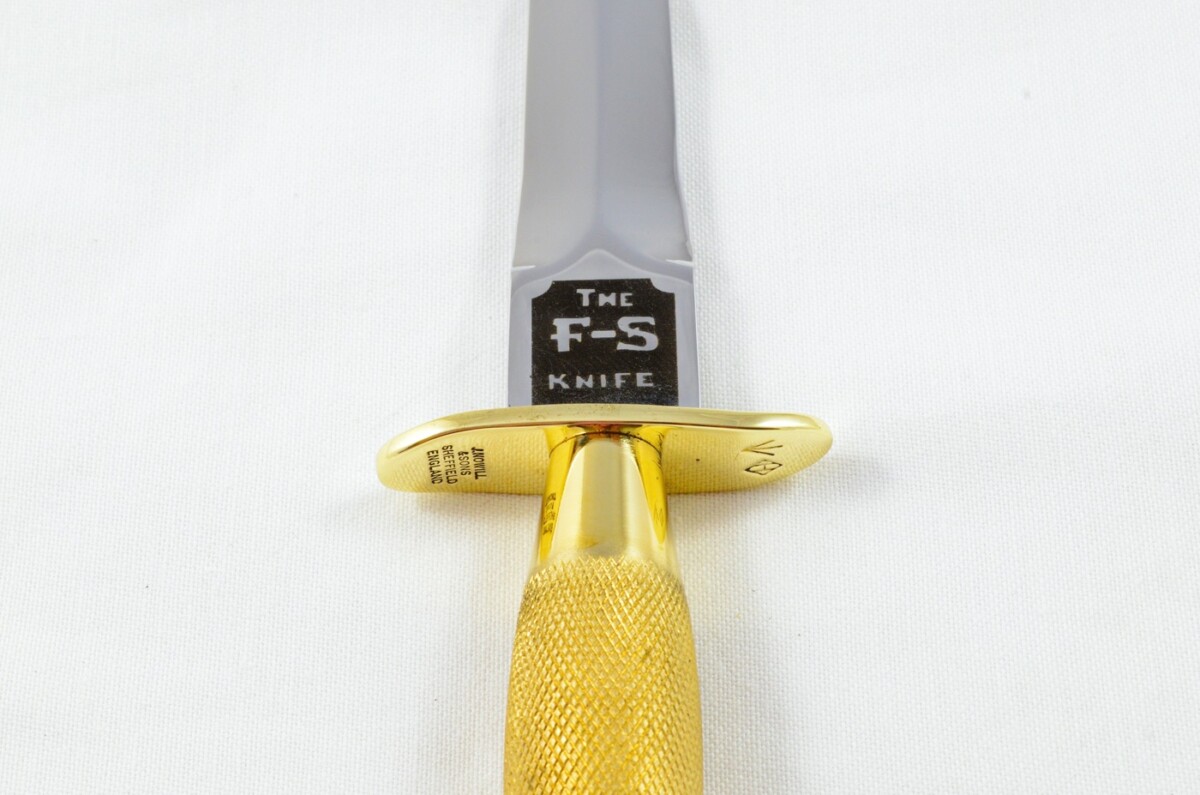 2025 Fairbairn Sykes First Pattern Brass Handle Bright Blade Commando Knife Made in Sheffield England - Image 9