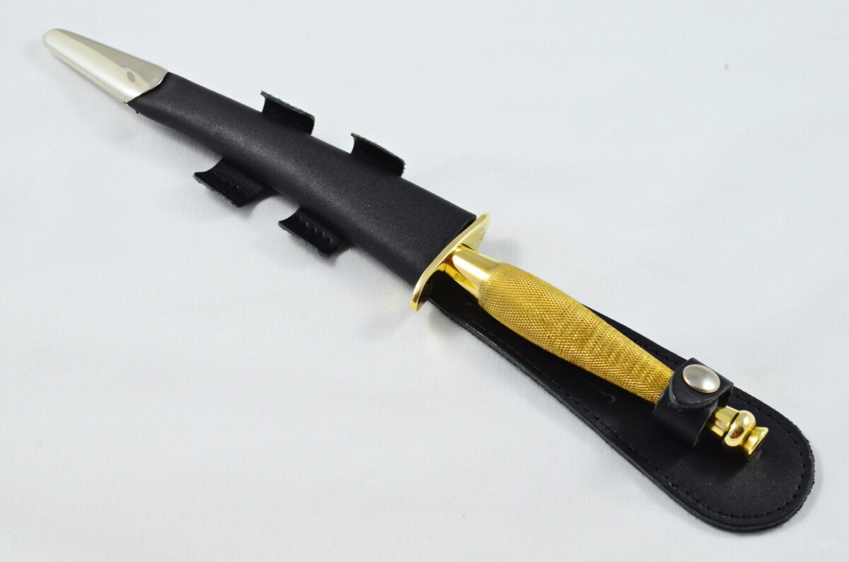2025 Fairbairn Sykes First Pattern Brass Handle Bright Blade Commando Knife Made in Sheffield England - Image 10