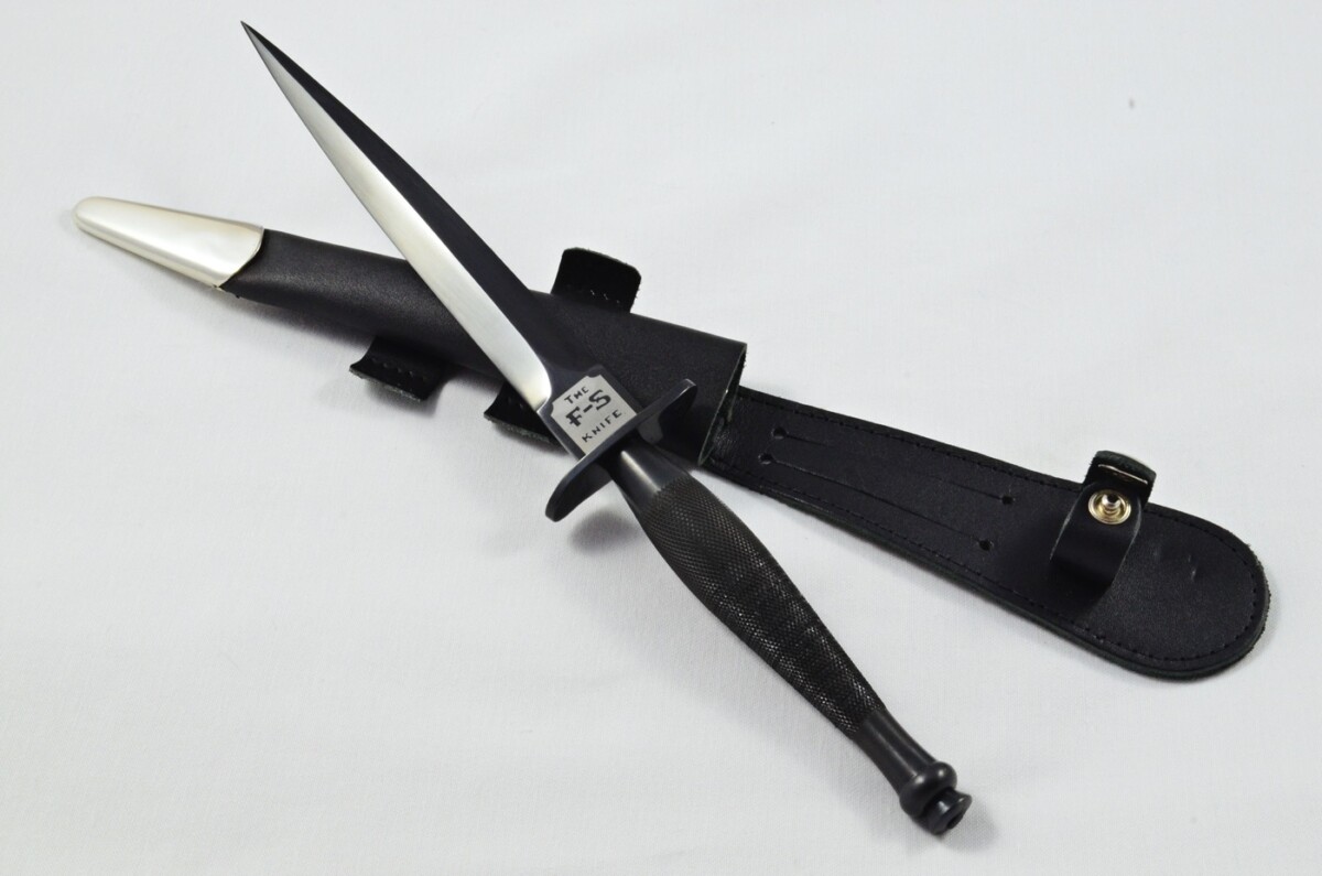 2025 Fairbairn Sykes First Pattern Black Handle Black Blade Commando Knife Made in Sheffield England