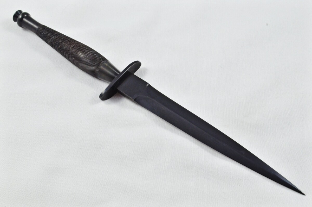 2025 Fairbairn Sykes First Pattern Black Handle Black Blade Commando Knife Made in Sheffield England - Image 8
