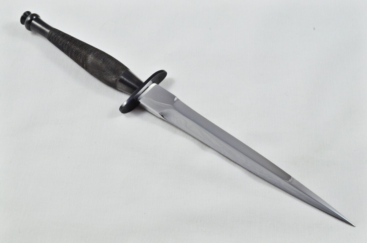 2025 Fairbairn Sykes First Pattern Black Handle Bright Blade Commando Knife Made in Sheffield England - Image 9