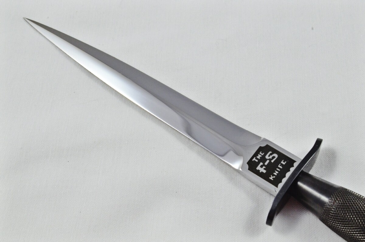 2025 Fairbairn Sykes First Pattern Black Handle Bright Blade Commando Knife Made in Sheffield England - Image 5