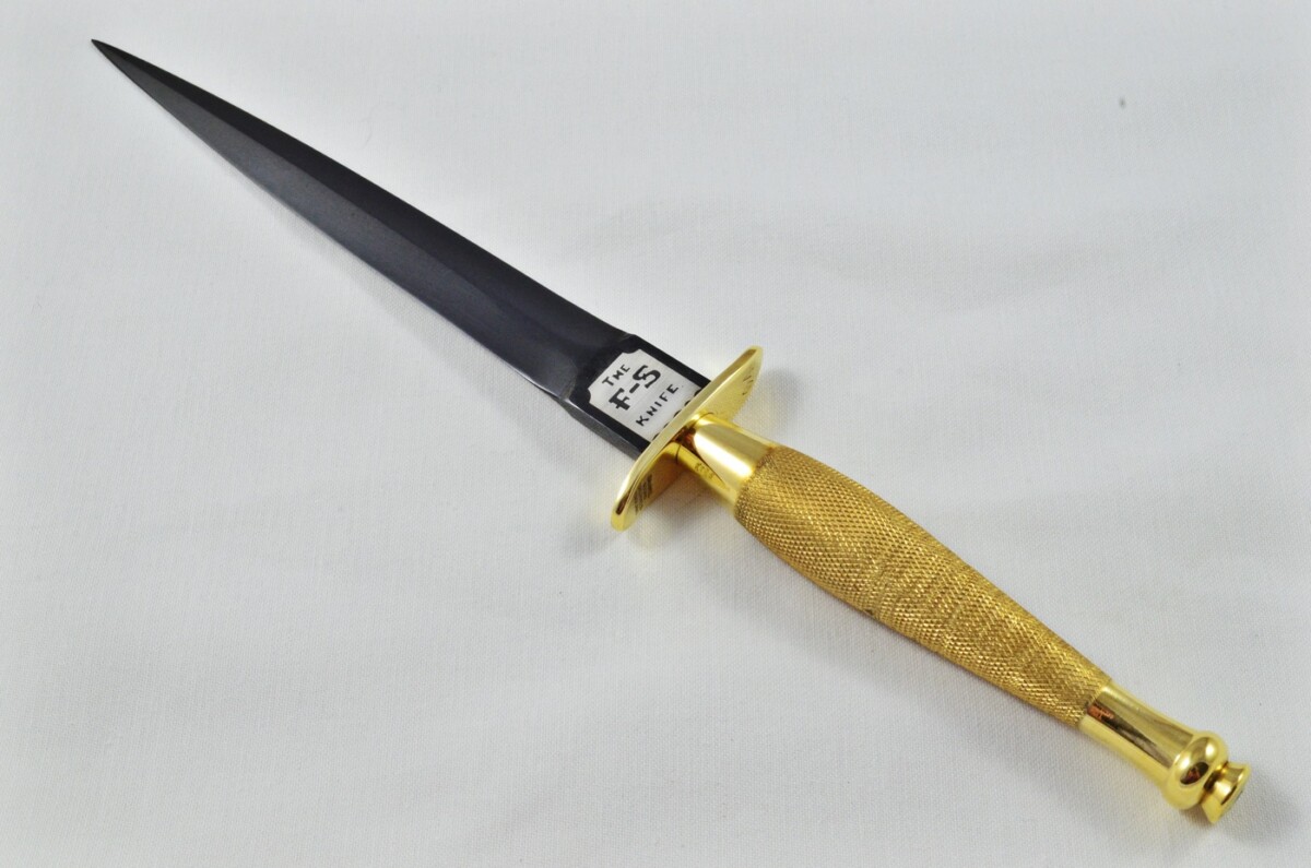 2025 Fairbairn Sykes First Pattern Brass Handle Black Blade Commando Knife Made in Sheffield England - Image 4