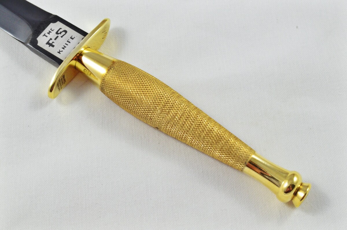 2025 Fairbairn Sykes First Pattern Brass Handle Black Blade Commando Knife Made in Sheffield England - Image 6