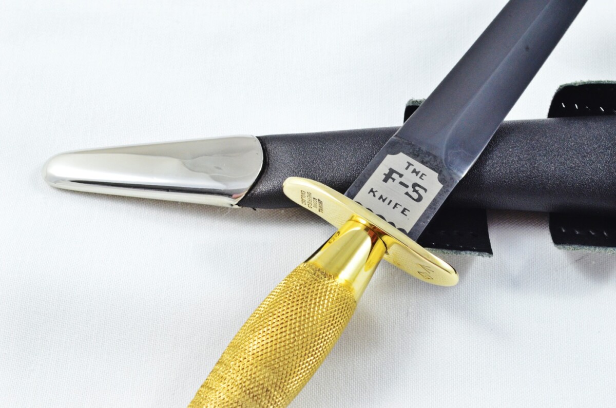 2025 Fairbairn Sykes First Pattern Brass Handle Black Blade Commando Knife Made in Sheffield England - Image 2
