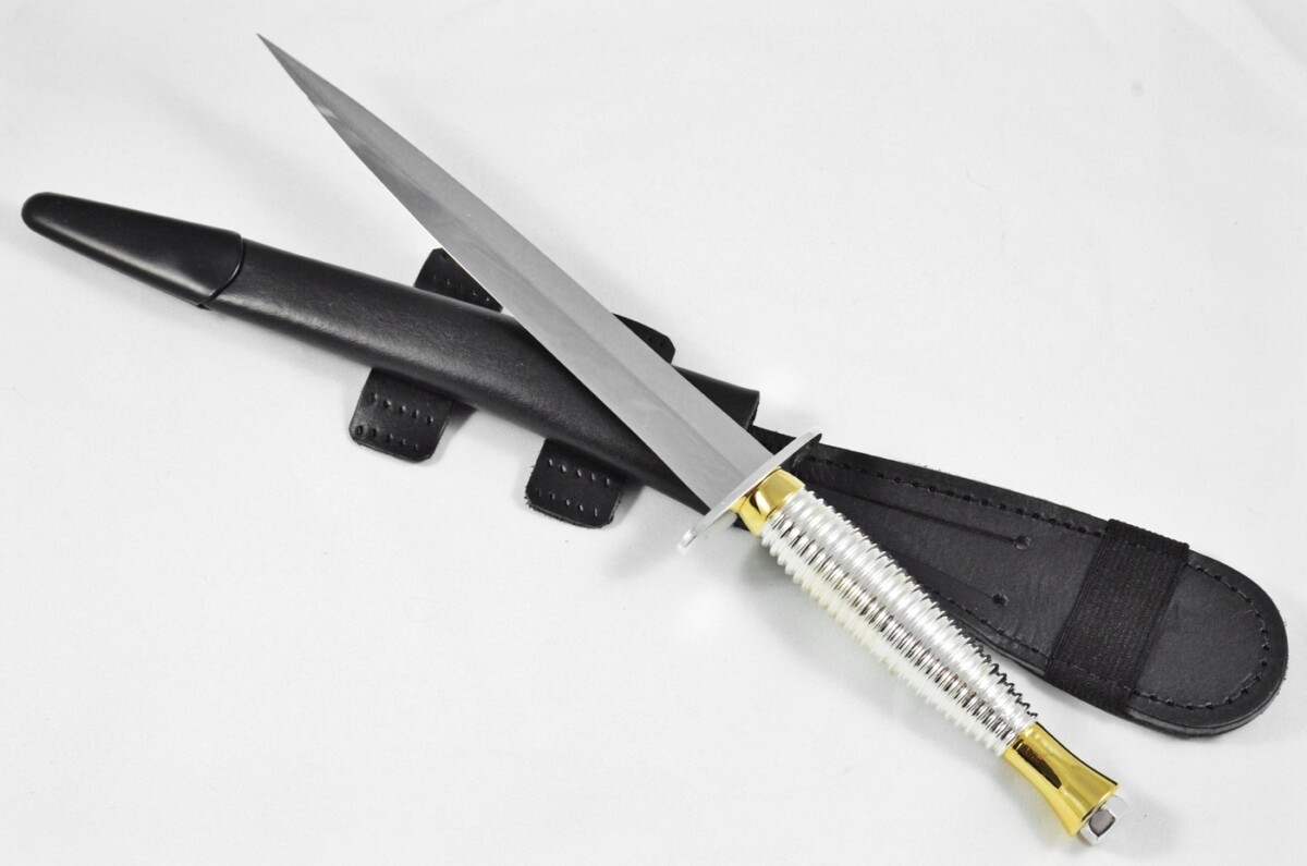 2025 Fairbairn Sykes Type 3 LIMITED COLLECTORS EDITION Silver & Gold Plated Commando Knife Made in Sheffield England