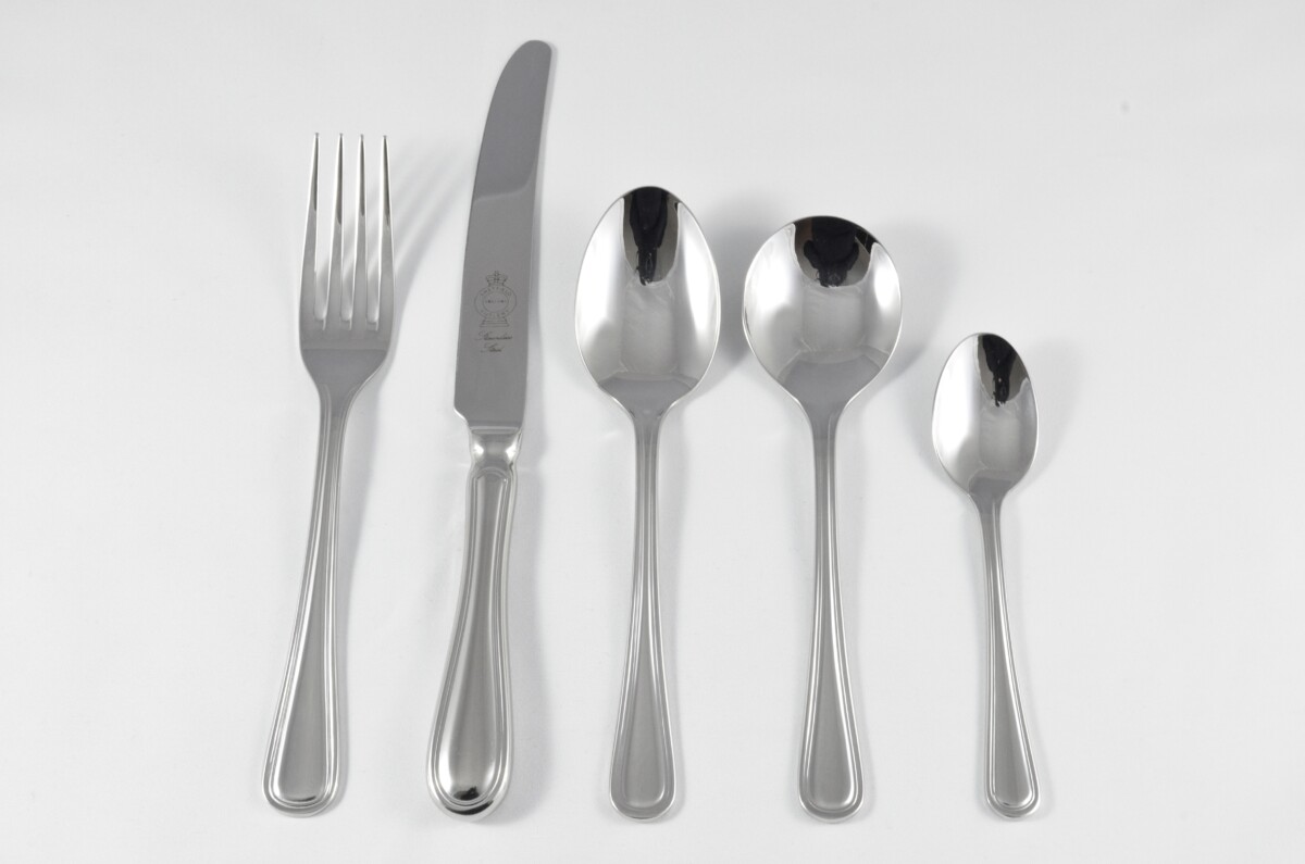 New Old English Thread Pattern 5 Piece place Setting Made in Sheffield England Stainless Steel Cutlery