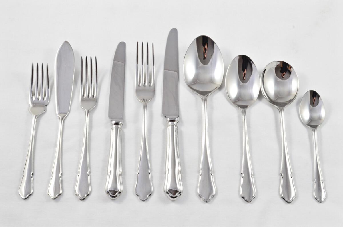 Modern Dubarry Pattern Cooper Ludlam Ltd Sheffield Made Canteen of Cutlery - Stainless Steel - 81 Pieces - Image 2