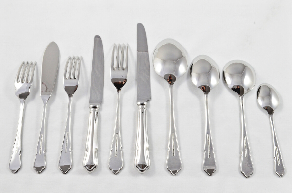 Modern Dubarry Pattern Cooper Ludlam Ltd Sheffield Made Canteen of Cutlery - Stainless Steel - 81 Pieces - Image 9