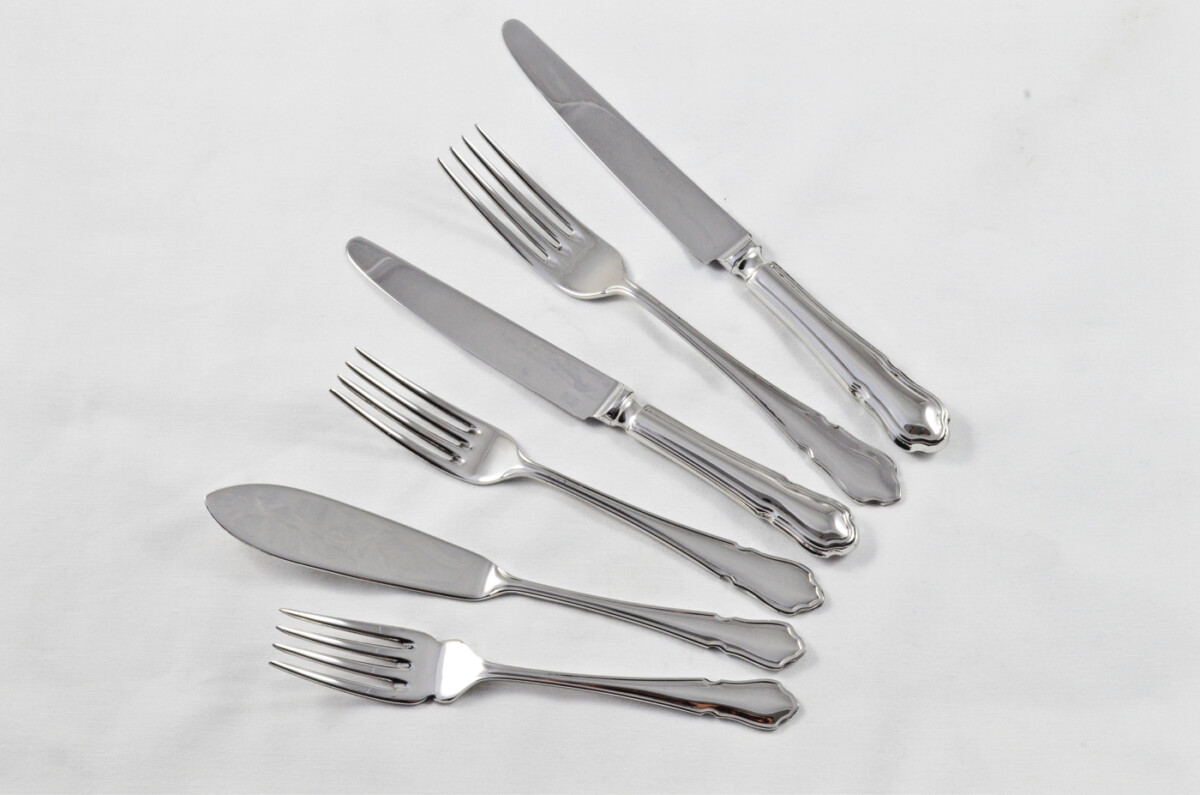 Modern Dubarry Pattern Cooper Ludlam Ltd Sheffield Made Canteen of Cutlery - Stainless Steel - 81 Pieces - Image 5