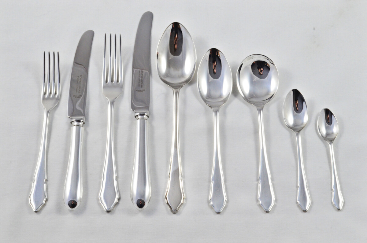Antique Coronet Pattern Cooper Ludlam Canteen of Cutlery Sheffield - Silver Plated - 50 Pieces - Image 2