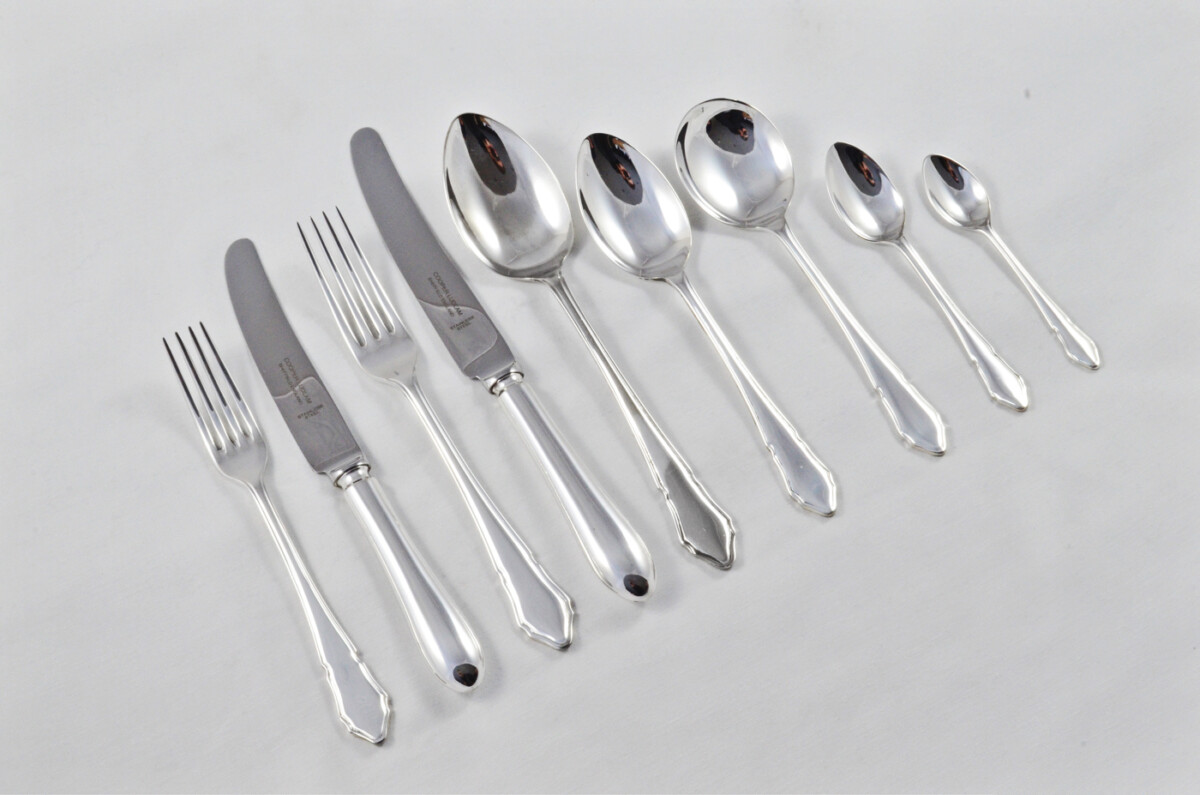 Antique Coronet Pattern Cooper Ludlam Canteen of Cutlery Sheffield - Silver Plated - 50 Pieces - Image 5