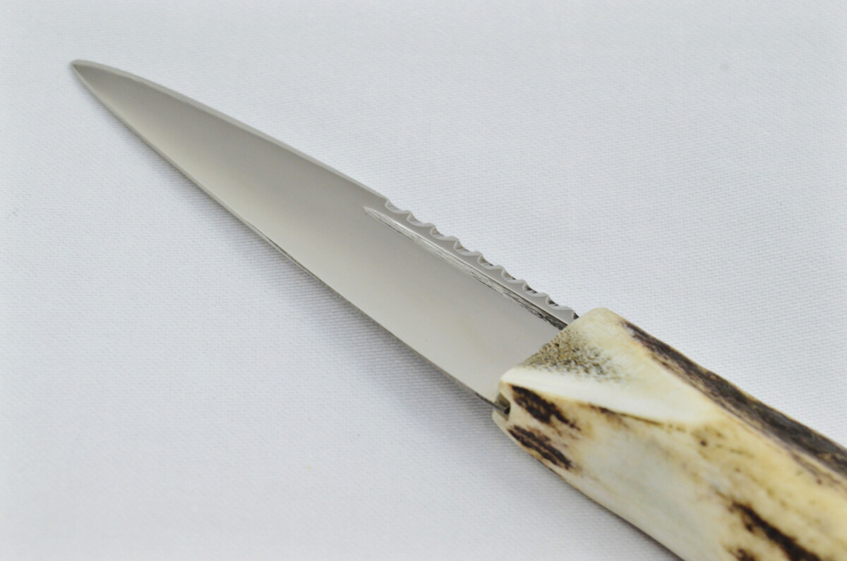 A Fantastic Genuine Stainless Steel Stag Horn Full Crown Antler Handle Sgian Dubh Sheffield England **Free Engraving** - Image 7