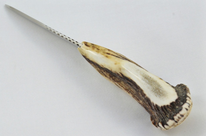 A Fantastic Genuine Stainless Steel Stag Horn Full Crown Antler Handle Sgian Dubh Sheffield England **Free Engraving** - Image 5