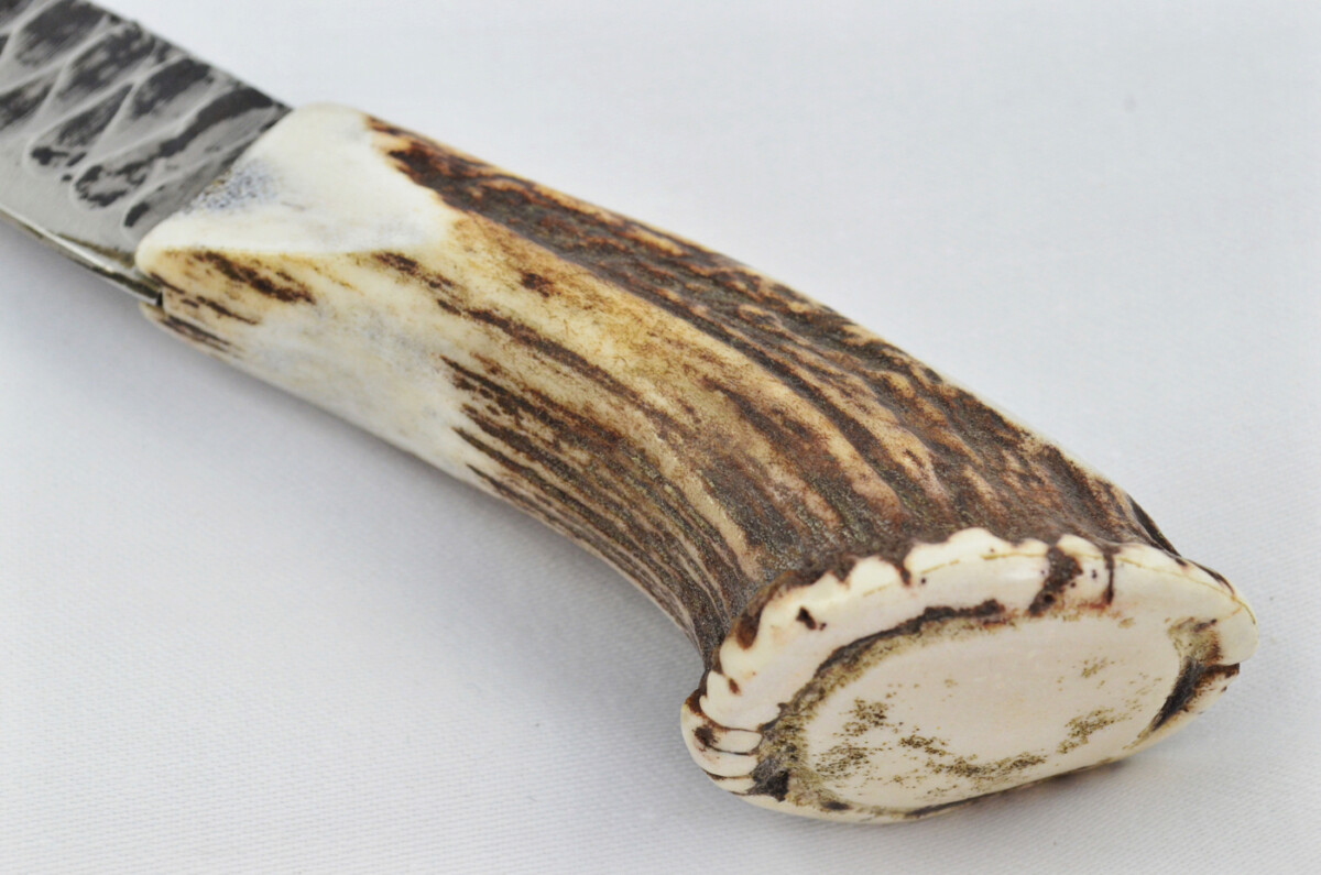 A Fantastic Genuine Hand Forged Carbon Steel Stag Horn Antler Handle Sgian Dubh Sheffield England - Image 5