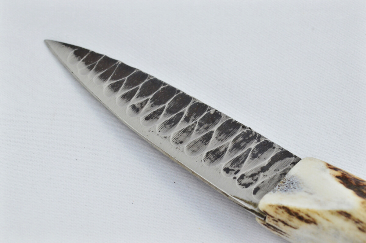 A Fantastic Genuine Hand Forged Carbon Steel Stag Horn Antler Handle Sgian Dubh Sheffield England - Image 4