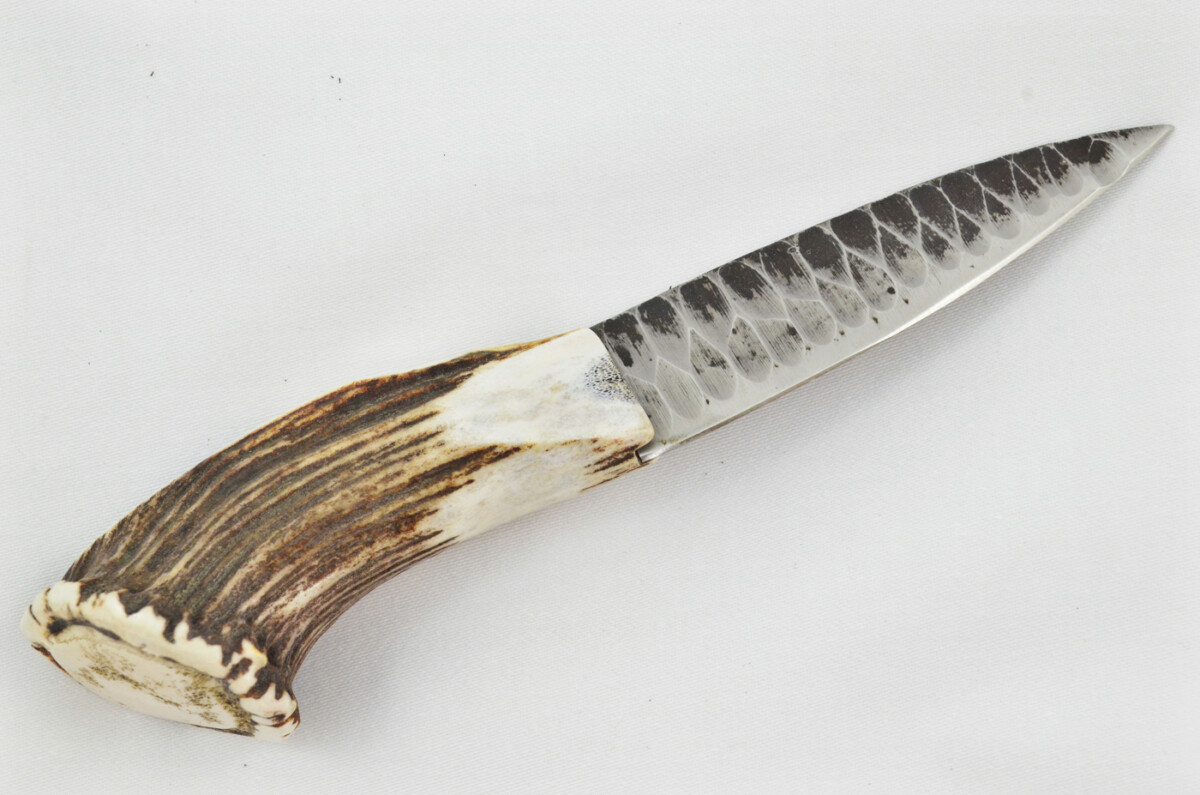 A Fantastic Genuine Hand Forged Carbon Steel Stag Horn Antler Handle Sgian Dubh Sheffield England - Image 8