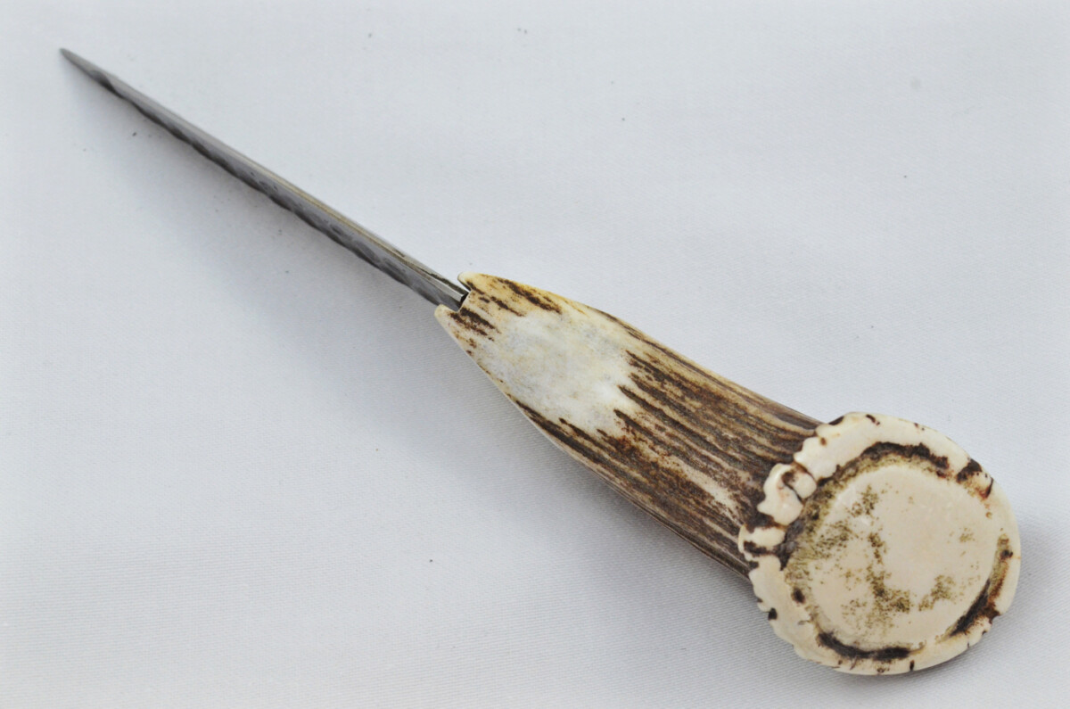 A Fantastic Genuine Hand Forged Carbon Steel Stag Horn Antler Handle Sgian Dubh Sheffield England - Image 6