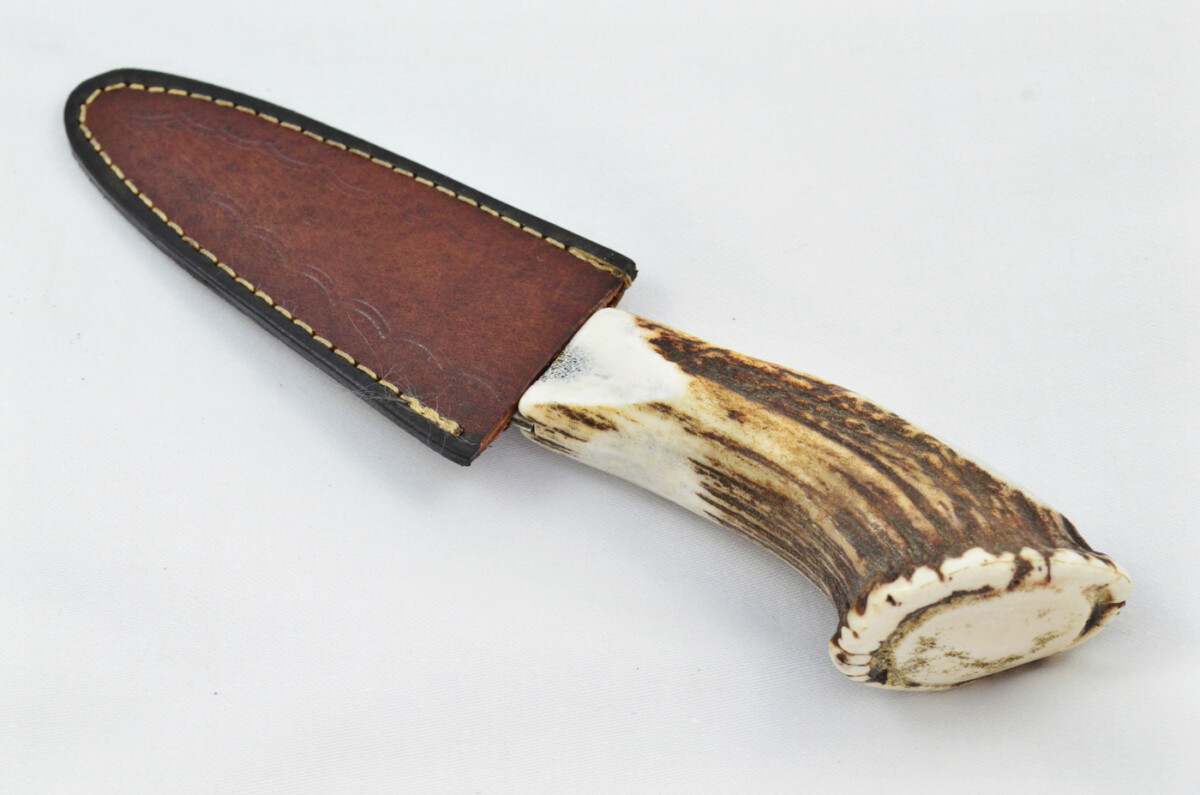 A Fantastic Genuine Hand Forged Carbon Steel Stag Horn Antler Handle Sgian Dubh Sheffield England - Image 9