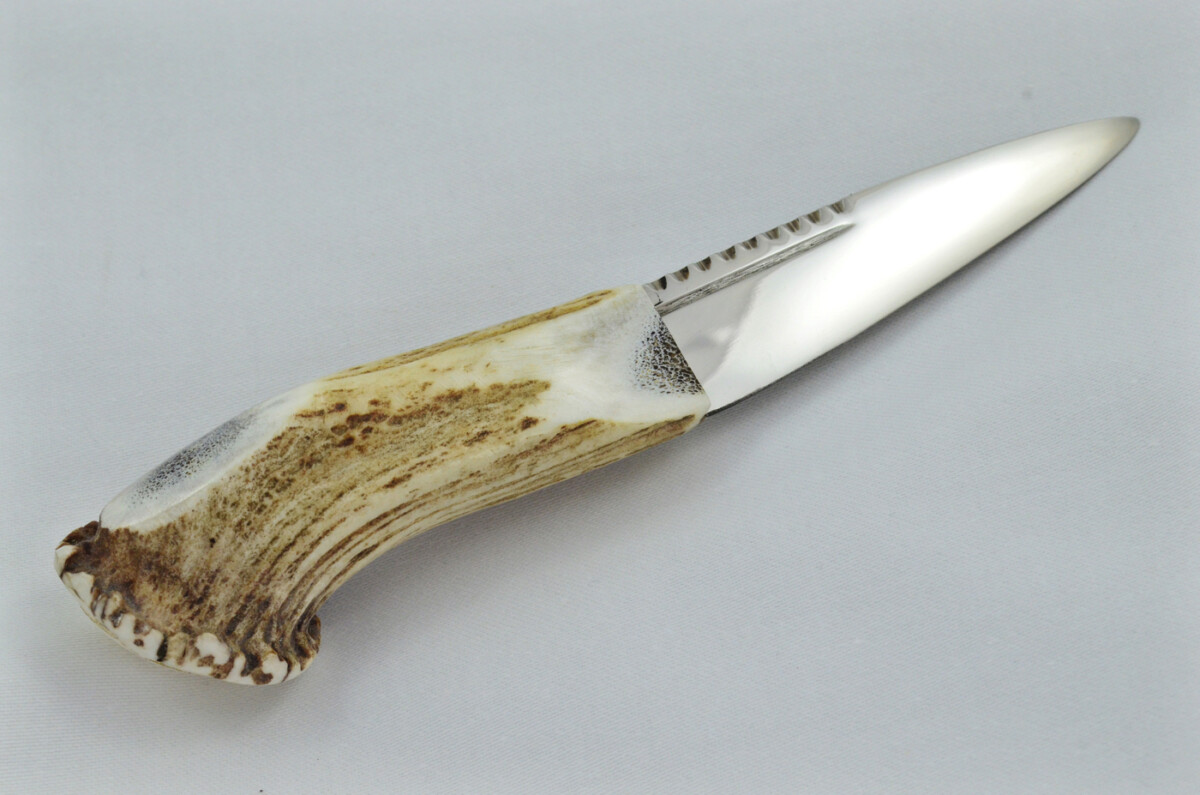 New Fantastic Genuine Stag Horn Full Crown Handle Sgian Dubh Made in Sheffield England - Image 6