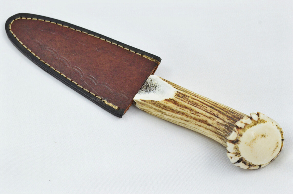 New Fantastic Genuine Stag Horn Full Crown Handle Sgian Dubh Made in Sheffield England - Image 8