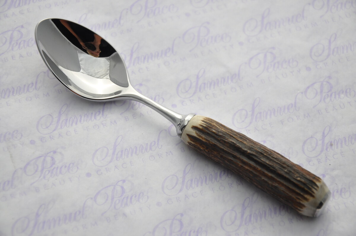 Six Genuine Stag Handled Tea Spoons Boxed - Image 5