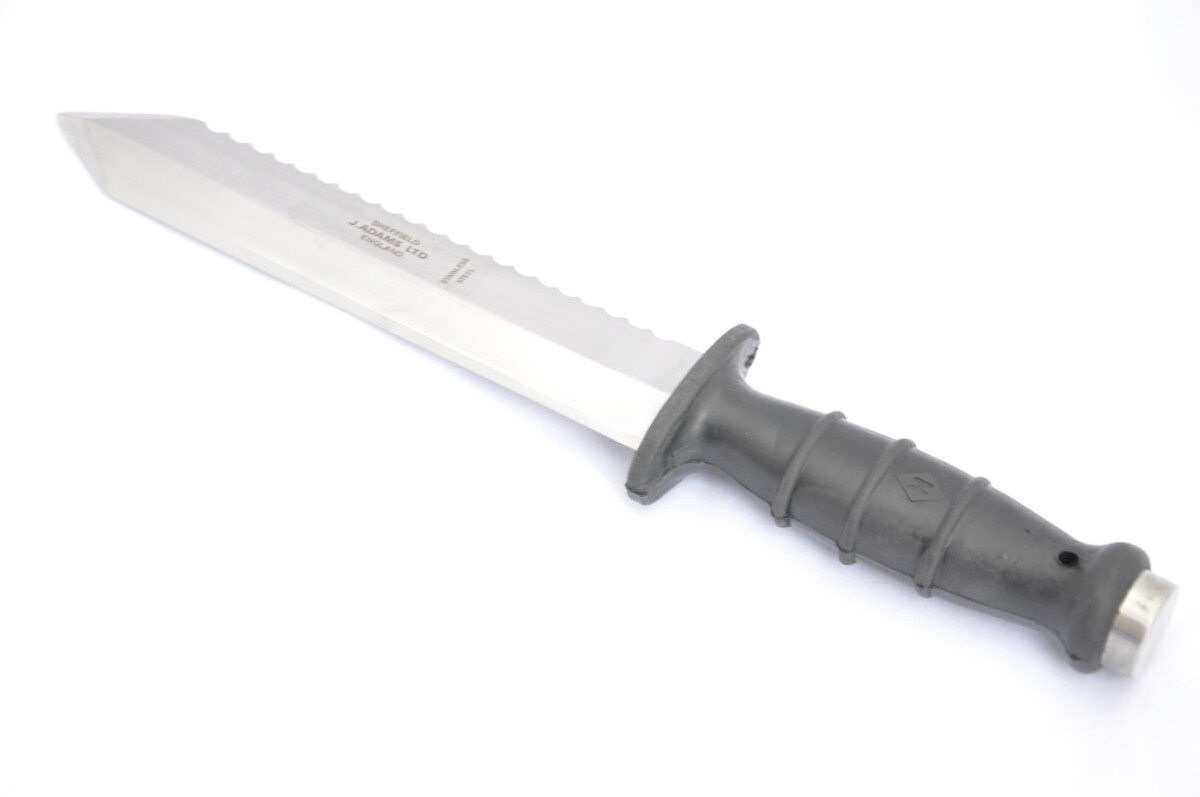 Divers Knife Made In Sheffield Stainless Steel Diamond Blade 