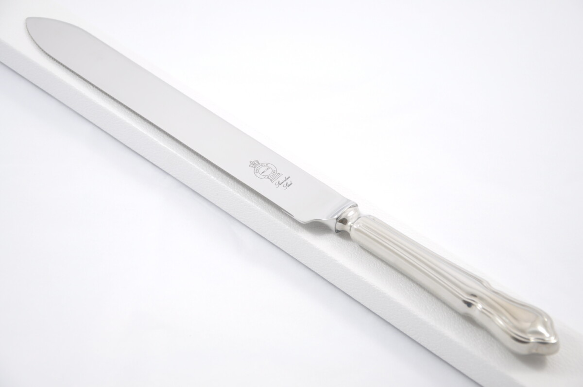 Dubarry Pattern Stainless Steel Wedding Cake Knife Gift Boxed