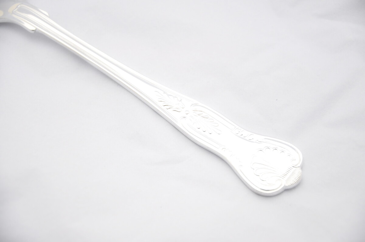 Silver Plated Kings Salad Servers Gift Boxed - Image 2