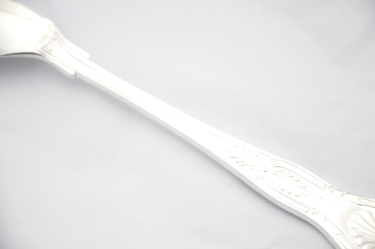 Silver Plated Kings Salad Servers Gift Boxed - Image 3