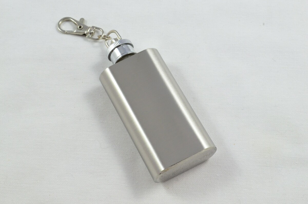Handmade Stainless Steel Hip Flask 2 oz With Funnel - Image 2
